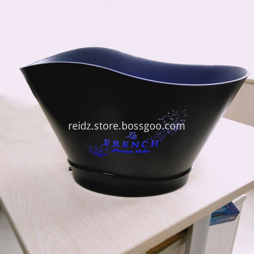 Rechargeable led lighting belvedere vodka bottle ice bucket